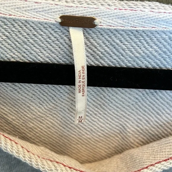 Free People Mantauk Colorblock Cropped Sweatshirt - Picture 8 of 9